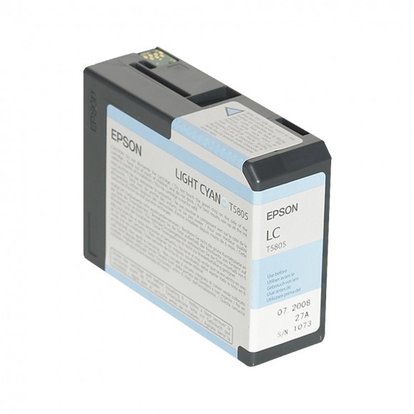 Epson Light Cyan Ink for 3800 & 3880 Printers - 80ml - T5805